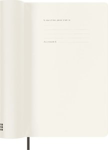 Moleskine 12 Monate Wochen Notizkalender 2024 - Precious & Ethical, Large/A5, Boa Schwarz