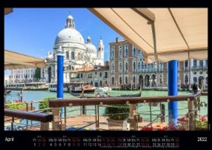 Venedig 2022 - Black Edition - Timokrates Kalender, Wandkalender, Bildkalender - DIN A4 (ca. 30 x 21 cm)