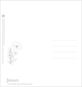 Herzliche Blumengrüße Postkartenkalender 2026