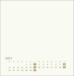 Bastelkalender gold groß 2022