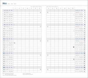 Monats-Taschenkalender, schwarz 2026