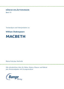 Macbeth von William Shakespeare - Textanalyse und Interpretation