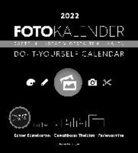Foto-Bastelkalender schwarz XL 2022 - Do it yourself calendar 45x49,5 cm - datiert - Kreativkalender - Foto-Kalender - Alpha Edition