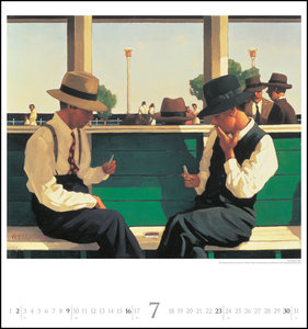 Jack Vettriano 2023 - Kunst-Kalender - Wand-Kalender - 45x48