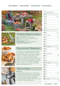 Das Gartenjahr 2025 - Bildkalender 23,7x34 cm - mit saisonalen Gartentipps und Rezepten - Ratgeber - Wandkalender - Küchenkalender - Alpha Edition