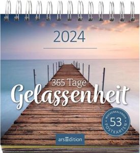Postkartenkalender 365 Tage Gelassenheit 2024