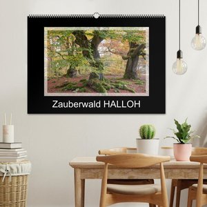 Zauberwald HALLOH (Wandkalender 2024 DIN A2 quer), CALVENDO Monatskalender