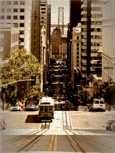 CALVENDO Puzzle SAN FRANCISCO California Street 2000 Teile Puzzle hoch