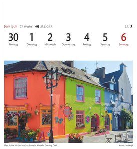 Irland Sehnsuchtskalender 2025 - Wochenkalender mit 53 Postkarten