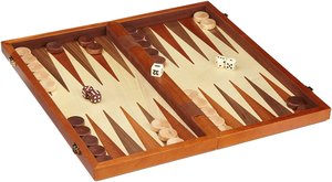 Philos 2524 - Schach-Backgammon-Dame-Set, magnetisch, Feld 43 mm, Königshöhe 75 mm