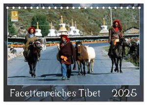 Facettenreiches Tibet (Tischkalender 2025 DIN A5 quer), CALVENDO Monatskalender