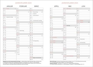 Tages-Kalenderbuch A6, schwarz 2025