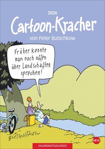 Peter Butschkow: Cartoon-Kracher Halbmonatskalender 2026