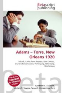 Adams - Torre, New Orleans 1920