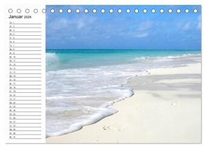 Traumstrände in der Karibik (Tischkalender 2024 DIN A5 quer), CALVENDO Monatskalender