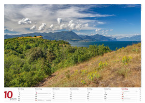 Gardasee 2023 Bildkalender A3 cm quer, spiralgebunden