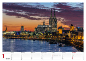 Köln 2023 Bildkalender A3 quer, spiralgebunden