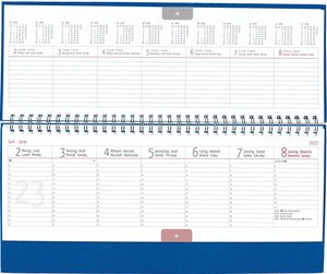 Alpha Edition - Tisch-Querkalender Nature Line Ocean 2025, Notizkalender, 29,7x13,5cm, Kalender mit 112 Seiten, Notizbereich, Jahresübersichten, Ferientermine und internationales Kalendarium