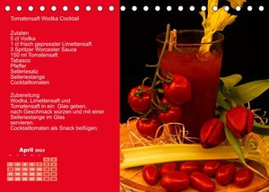 Faszination rote Cocktails (Tischkalender 2023 DIN A5 quer)