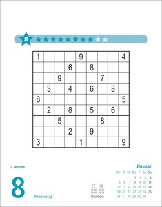 Stefan Heine Sudoku schwierig Tagesabreißkalender 2026