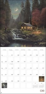 Land of Light Broschurkalender 2023. Kunstvoller Wandkalender mit idyllischen Gemälden. Einzigartiger Kunst-Kalender mit Bildern von Thomas Kinkade. 29,5x30 cm. Quadratisch