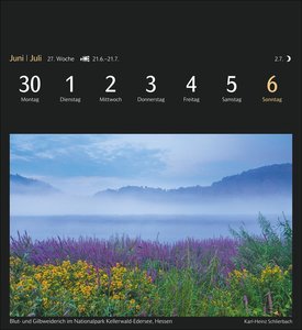 Deutschlands Natur Postkartenkalender 2025