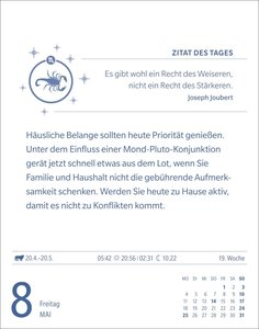 Skorpion Sternzeichenkalender 2026