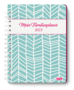 Familienplaner-Buch Pattern 2023 - Diary - Buchkalender - Taschenkalender - 17,5x23,1