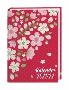 Floral 17-Monats-Kalenderbuch A5 Kalender 2022