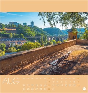 Luxemburg Postkartenkalender 2026