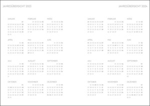 Kalenderbuch Spruch A5, schwarz 2023