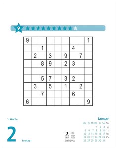 Stefan Heine Sudoku schwierig Tagesabreißkalender 2026
