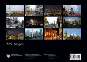 Bangkok 2022 - Black Edition - Timokrates Kalender, Wandkalender, Bildkalender - DIN A4 (ca. 30 x 21 cm)