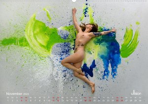 Farbspiele - unberührt (Premium, hochwertiger DIN A2 Wandkalender 2023, Kunstdruck in Hochglanz)
