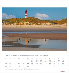 Nordseeküste Postkartenkalender 2026