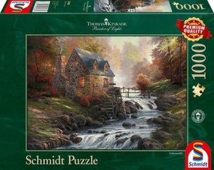 Schmidt 57486 - Thomas Kinkade: Bei der alten Mühle, Puzzle 1000 Teile