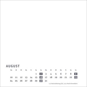 Premium-Bastelkalender weiß klein 2026