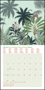 GreenLine Jungle 2023 - Wand-Kalender - Broschüren-Kalender - 30x30 - 30x60 geöffnet