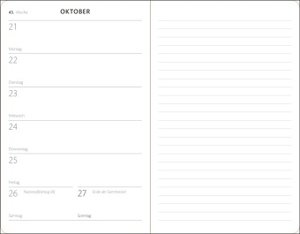 Kombitimer 2024 klein. Schwarzer Terminkalender 2024. Buch-Kalender mit Lesebändchen und Gummiband. Kleiner Taschenkalender zum Planen von Terminen.