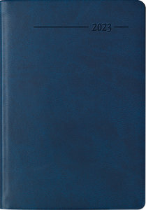 Taschenkalender Buch Tucson blau 2023 - Büro-Kalender - 8x11,5 cm - 1 Woche 2 Seiten - 144 Seiten - Notiz-Heft - Alpha Edition