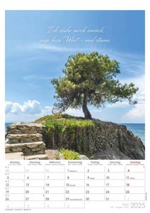 Auszeit für die Seele 2025 - Bildkalender A3 (29,7x42 cm) - Motivationskalender mit Sprüchen - mit Feiertagen und Platz für Notizen - Wandkalender