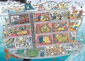 Jumbo 20021 - Jan van Haasteren, Kreuzfahrtschiff, Comic-Puzzle, 1000 Teile