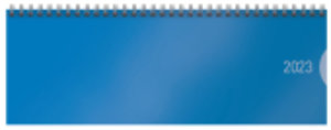 Tischquerkalender Classic Colourlux blau 2023