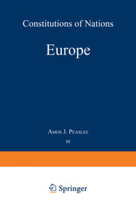Volume III — Europe