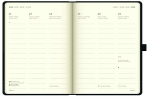 Black 2025 - Diary - Buchkalender - Taschenkalender - 16x22