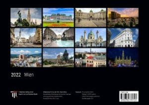 Wien 2022 - Black Edition - Timokrates Kalender, Wandkalender, Bildkalender - DIN A4 (ca. 30 x 21 cm)
