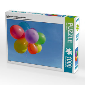 CALVENDO Puzzle Luftballons am blauen Himmel 1000 Teile Puzzle quer