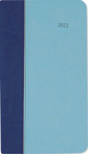 Taschenkalender Premium Air blau-azur 2023 - Büro-Kalender 9x15,6 cm - 1 Woche 2 Seiten - 128 Seiten - mit weichem Tucson-Einband - Alpha Edition