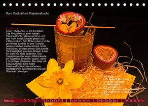 Faszination Rum Cocktails (Tischkalender 2023 DIN A5 quer)