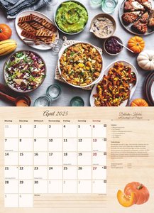Culinaria - Der große Küchenkalender 2025 - Bildkalender 42x29 cm (42x58 geöffnet) - Rezeptkalender - inkl. Saisonkalender - mit Platz für Notizen
